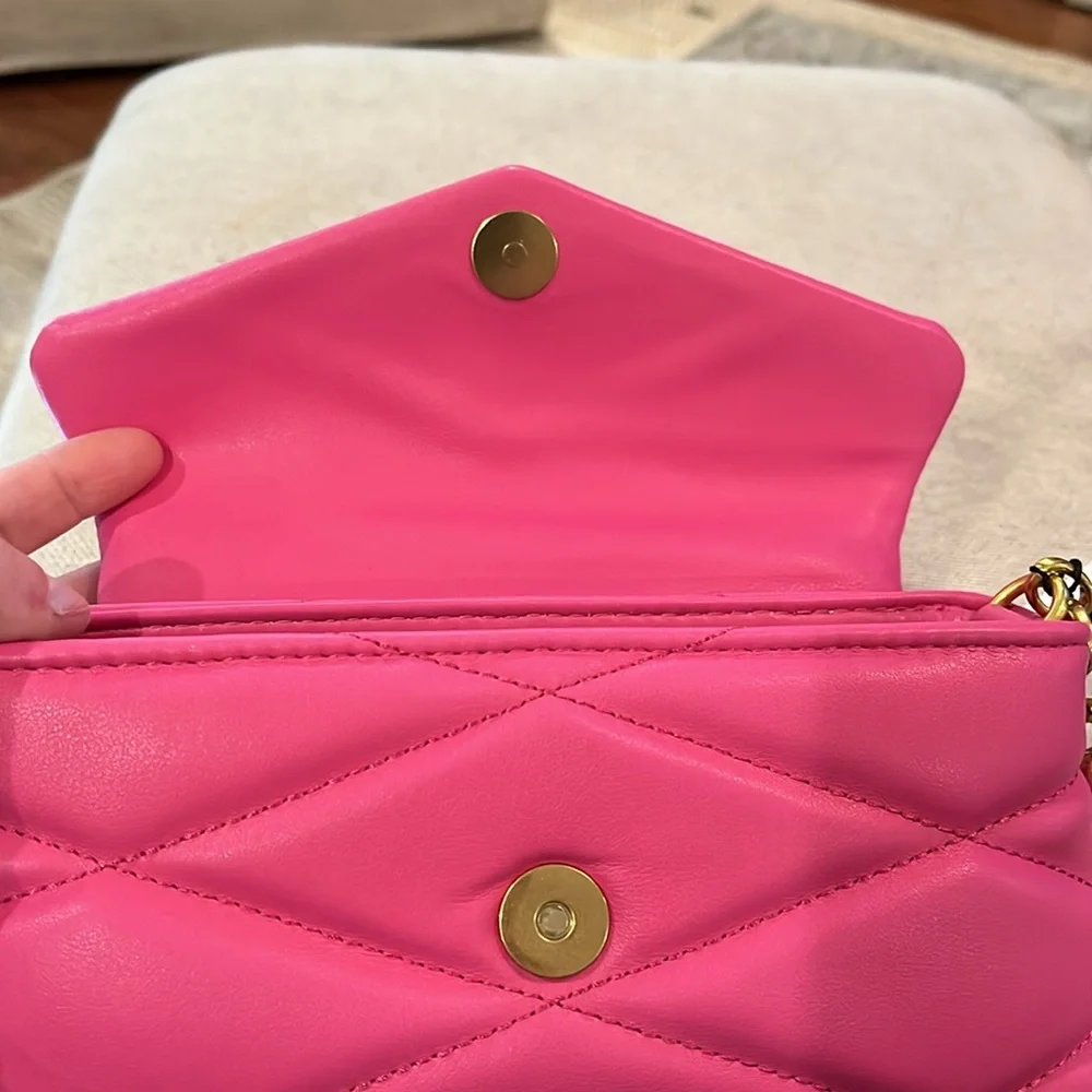 Mango Pink Quilted Chain Bag/NWT